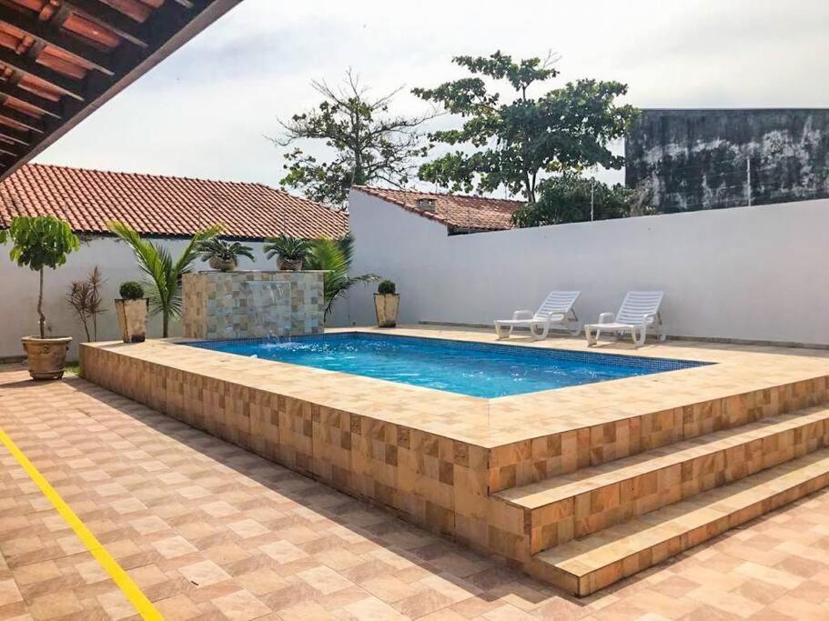 Casa Com Piscina Itanhaem Cibratel II Villa Eksteriør bilde