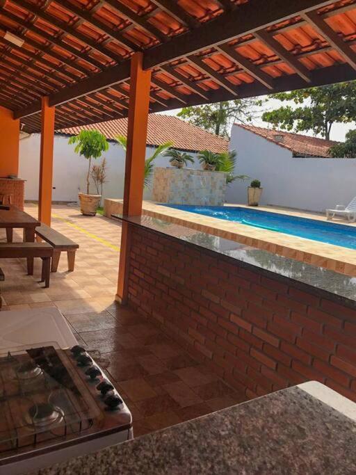 Casa Com Piscina Itanhaem Cibratel II Villa Eksteriør bilde